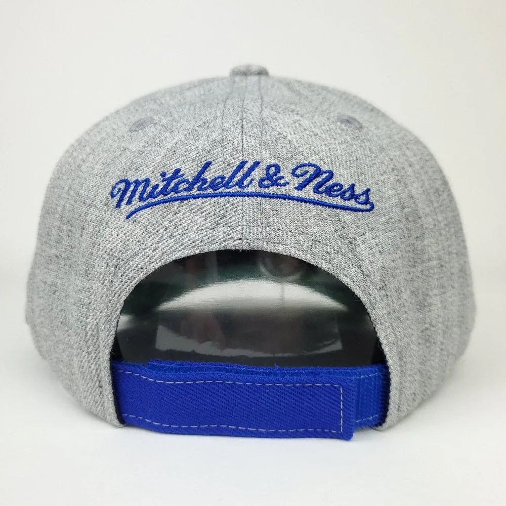 LA Lakers Mitchell & Ness NBA Pro Fit Snapback Hat Cap‎ Heather Gray New